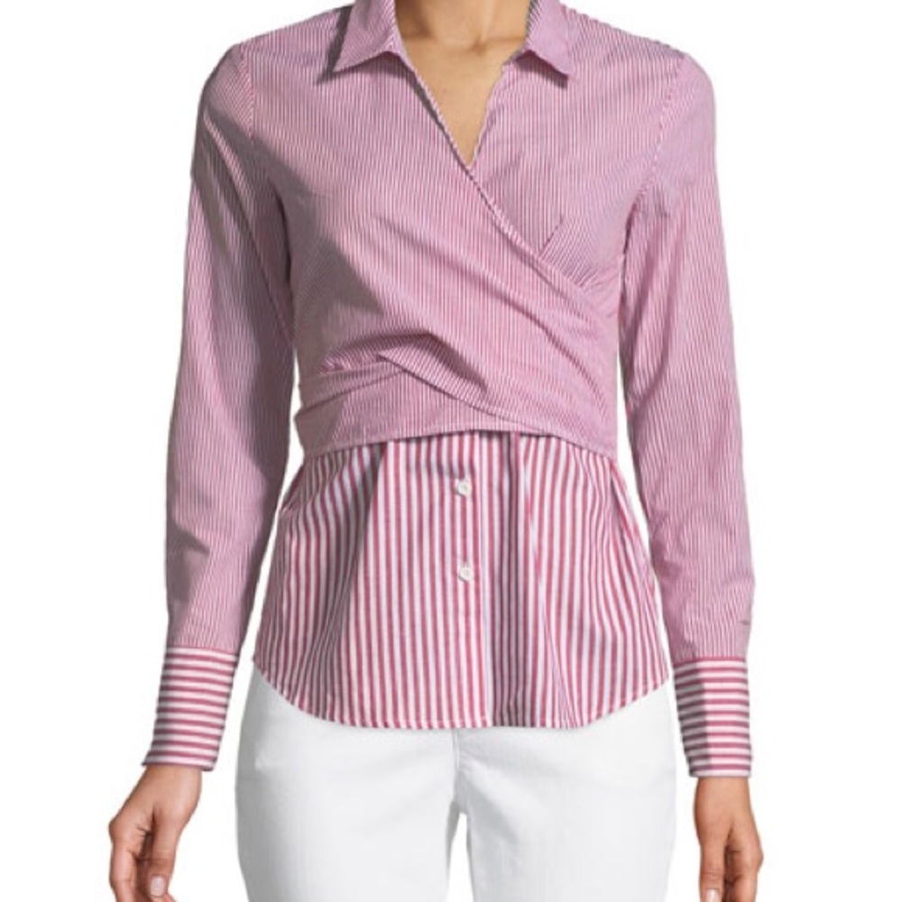 Free Generation red striped shirt top